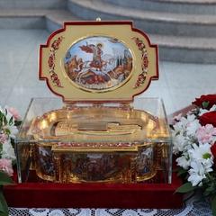 На Сморгонщину прибыл ковчег с мощами великомученика Георгия Победоносца