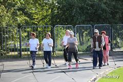 В Сморгони  28 сентября прошли соревнования по скандинавской ходьбе в рамках Республиканского марафона "Шаг к долголетию"