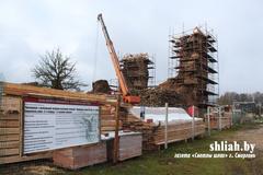 В ноябре будут завершены работы первого пускового комплекса по консервации Княжеской башни Кревского замка